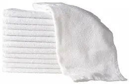 Hand Towel. Diamond Crown. 100% Cotton. White. 16" x  30". 3.5 lbs. $24.69/Dozen. 10 Dozen/Case.